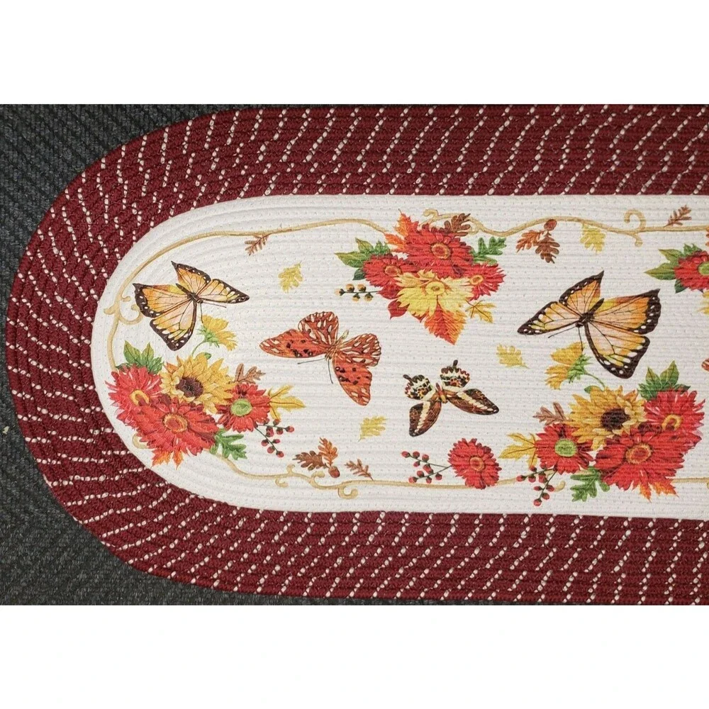 X-Large Oval Braided Kitchen Runner Rug (20